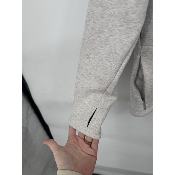 Athleta Cozy Karma Asym Pullover Women Medium Heathered Athleisure Loungewear - Picture 8 of 11